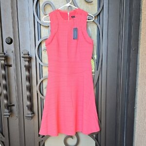 Tommy Hilfiger Vibrant Pink Midi Dress